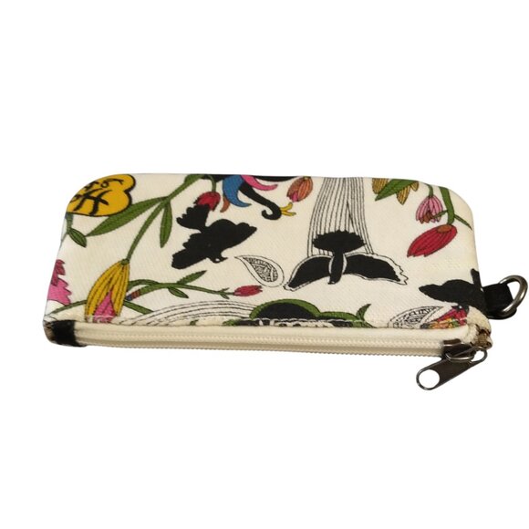 Sakroots Make Up Cosmetic Bag Pouch Peace Floral Birds Canvas Travel Colorful - Picture 2 of 4